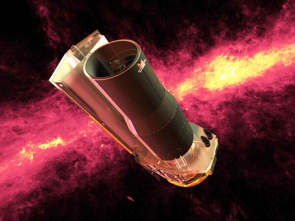 Illustration des Spitzer Infrarotsatelliten